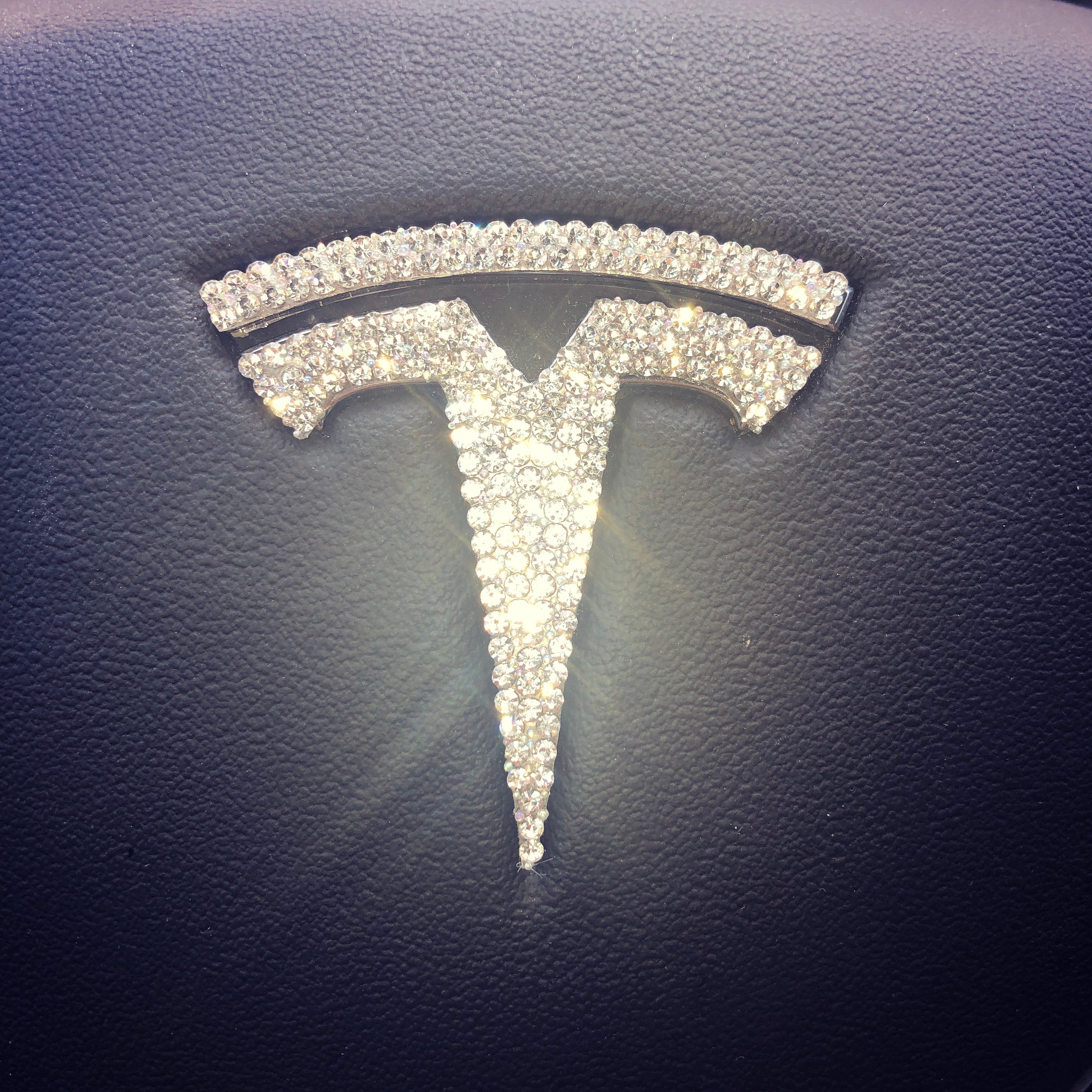 For Tesla Model 3 Y Steering Wheel+Front+Rear Trunk Logo Sticker Cover  Decals