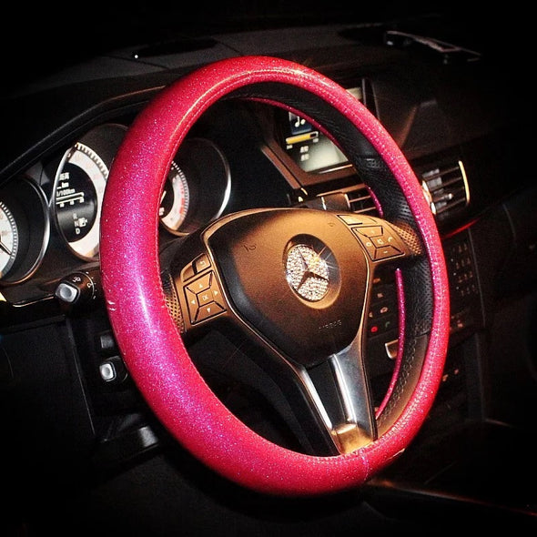Bling Steering wheel cover Pink, Purple, White, Blue, Golden