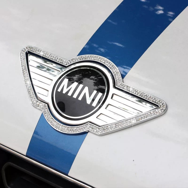 Bling MINI Cooper Grill Emblem Front Badge Decal – Carsoda