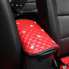 Customize Pink/Red Car Center Console Cover with Rhinestones