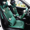 Emerald Car seat covers with Bling Pearl Chain and Flowers