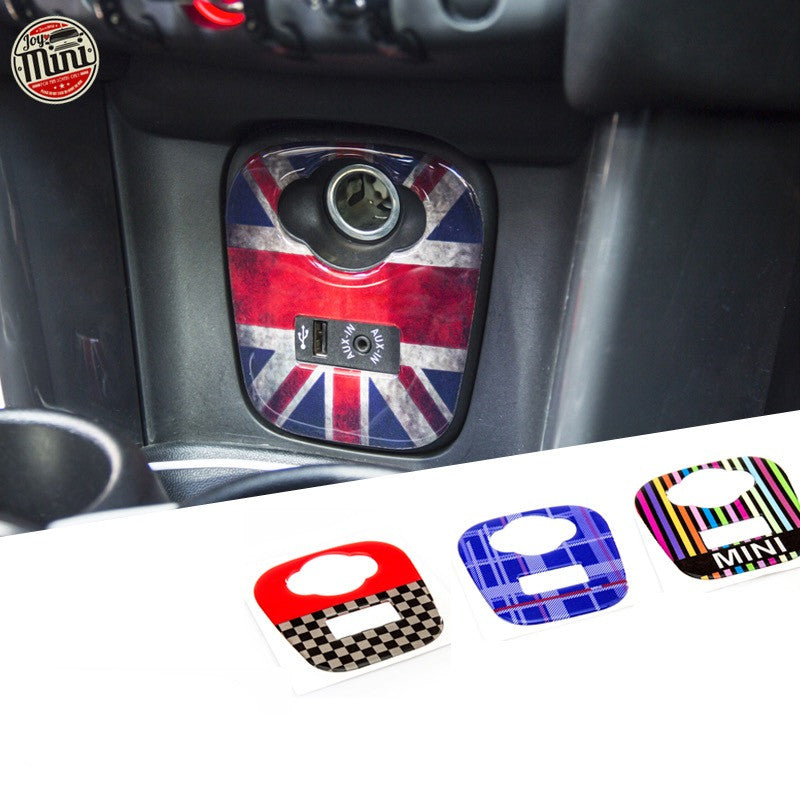 MINI cooper Steering Wheel Panel 3D PU Decal sticker Union Jack Checke –  Carsoda