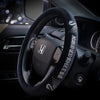 Black Velvet Steering wheel cover with Bling Swan