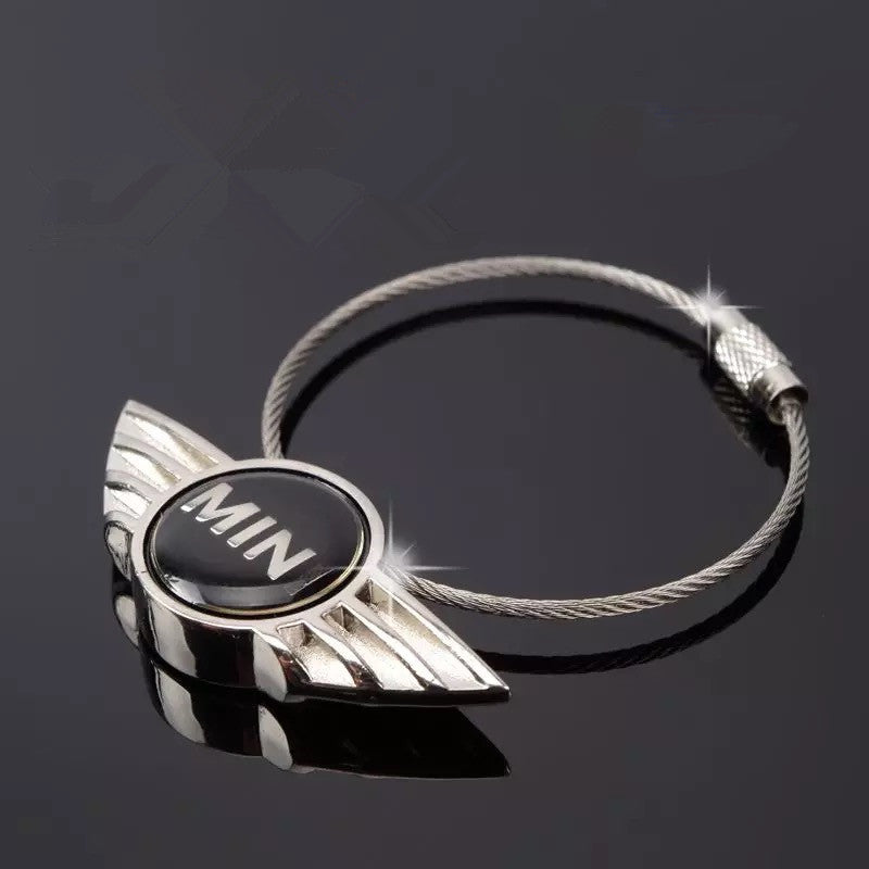 Wing Mini Cooper LOGO Car Key Chain Keychain Key Ring Holder – Carsoda