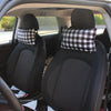 Plaid Checker Square Shaped Car Seat Headrest Pillow