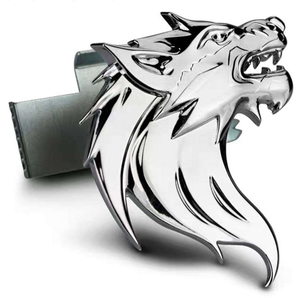 Wolf 3D metal Chrome Emblem Badge Decal Bumper Front Grille Sticker –  Carsoda