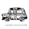 Mini Cooper Countryman Vintage Car UK Jack Union Rainbow Sticker - Carsoda - 5