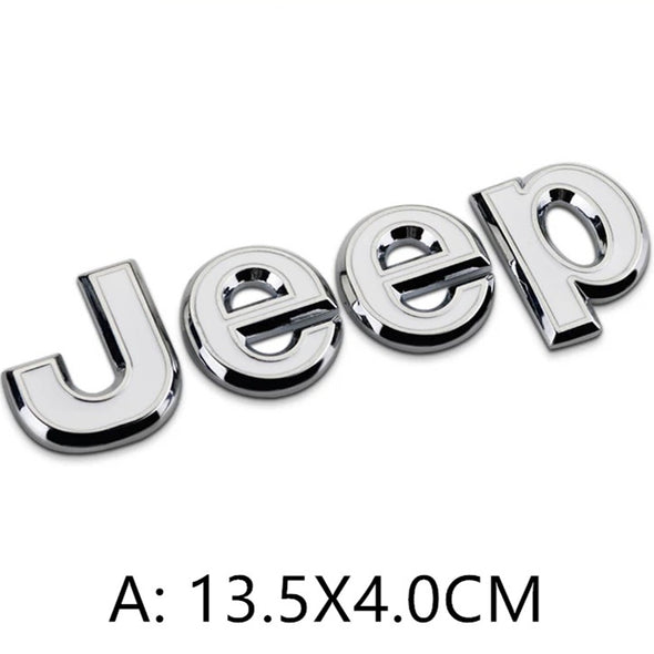 Jeep Metal Chrome Logo Emblem Badge Symbol Decoration