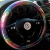 Multicolor Rainbow Color Bling Steering wheel cover (For both Round and D shaped)