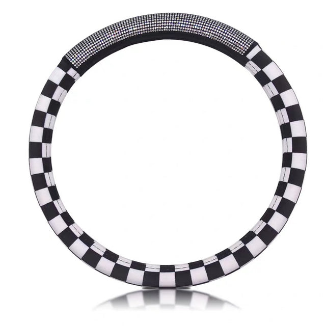 Checkers Mini cooper Steering wheel cover