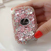 Pink Bling Car Key Holder with Rhinestones and flowers for Lexus ES240 RX350 270 IS250 GS300