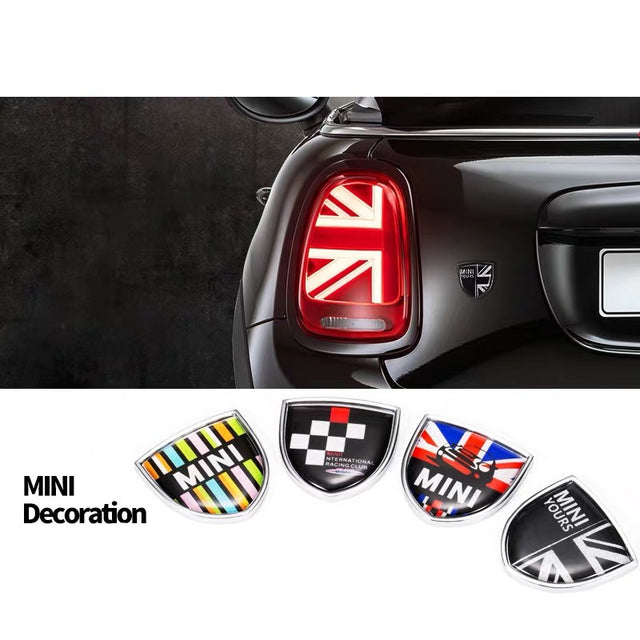 Leaf Shaped Metal Sticker decal for Mini Cooper