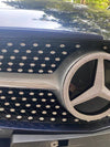 Bling Mercedes Benz LOGO Front Grille or Rear Trunk Emblem Decals Made w/ Rhinestone Crystals