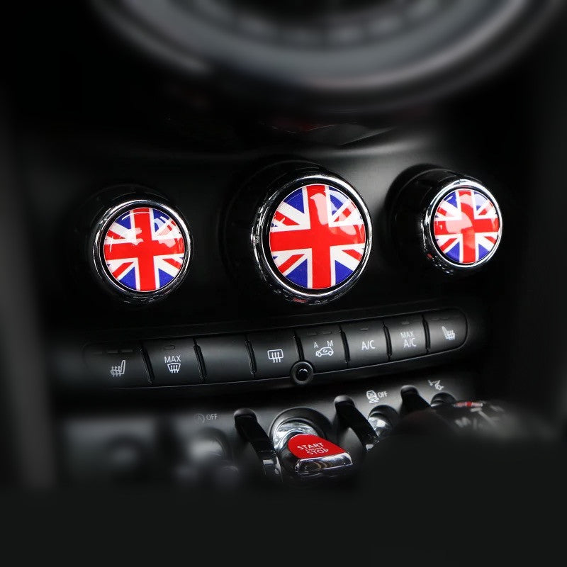 Mini Cooper AC Control Buttons 3D Crystal Decal