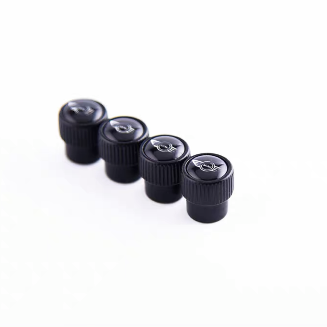 Mini Cooper Carbon Fiber Tire Valve Dust Caps