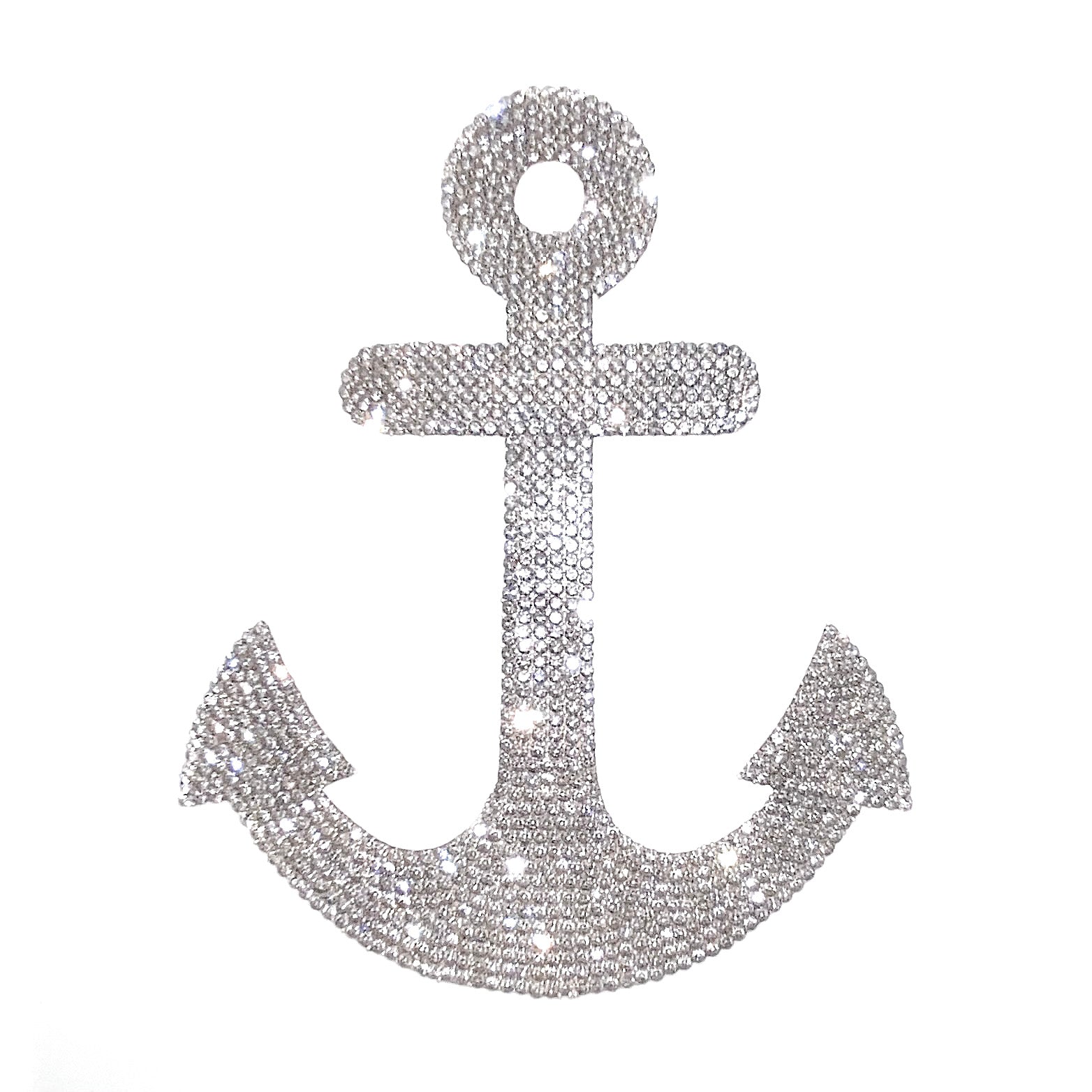 Nautical Anchor Bling Decal - Sparkling Rhinestone Sticker For Car, Laptop, Helmet & More - View #8
