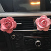 Pink Rose Floral Car Air Vent Decoration with Freshener DIY clip