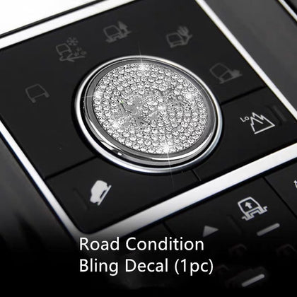 Range Rover Bling 3d Rhinestones Interior Acessories Decoration Decal