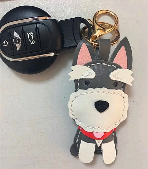 Long Ears Dog Leather Keychain – Perimade & Co.