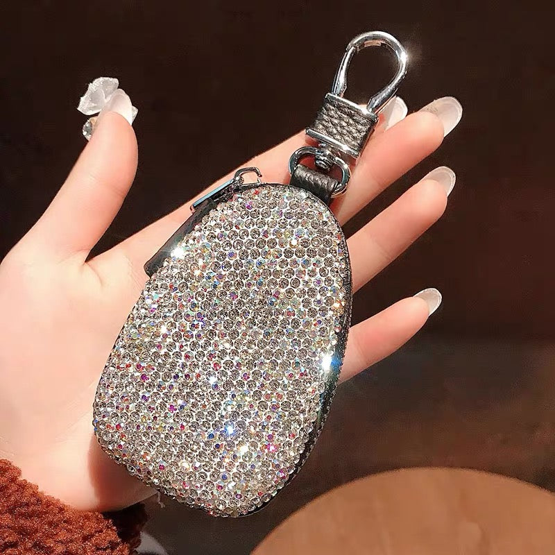 Silver Bling Universal Car Key Holder FOB Bag