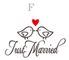 Just Married Car Decal - Wedding Personalized Names and Dates Monogrammed - Carsoda - 7