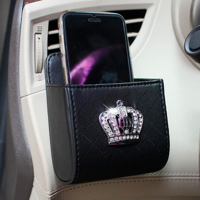 Bling Crown Car Accessory-Air Vent Mounted Sunglasses cell phone holder - Carsoda - 1