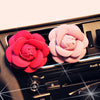 Camellia Flower Car Air Vent Bling Decoration with Air Freshener DIY clip - Carsoda - 2