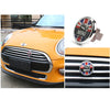 Mini Cooper Front Bumper Grill Emblem Badge-Blue Red Union UK Flag - Carsoda