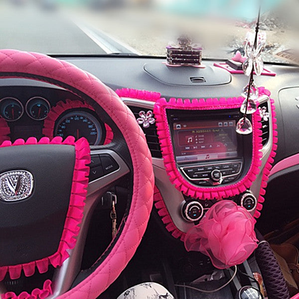 DECORATE MY CAR WITH ME  pink car accessories 