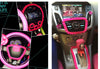 Car DIY Ruffle Lace Fringe for Interior Decorations - Hot Pink Decal - Carsoda - 6