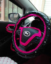 Car DIY Ruffle Lace Fringe for Interior Decorations - Hot Pink Decal - Carsoda - 5