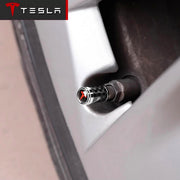 Tesla Carbon Fiber Wheel Tyre Valve Dust Caps Covers