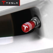 Tesla Carbon Fiber Wheel Tyre Valve Dust Caps Covers