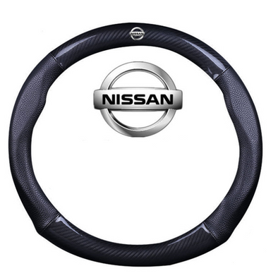 Carbon Fiber and Leather Steering wheel cover for Nissan