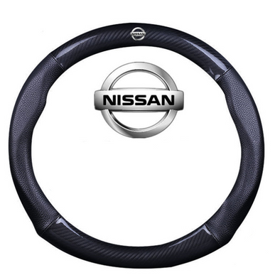 Carbon Fiber and Leather Steering wheel cover for Nissan Carsoda