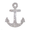 Nautical Anchor Bling Decal, Marine Ocean Symbol Sticker for Car/Truck Laptop/Notebook/iPad/Helmet/Window, 5'' Height