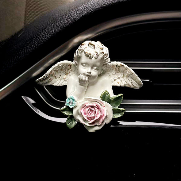 Faith Angel Car Decoration Air Vent Refreshener Ecofriendly Natural Scent with Refill Tablet