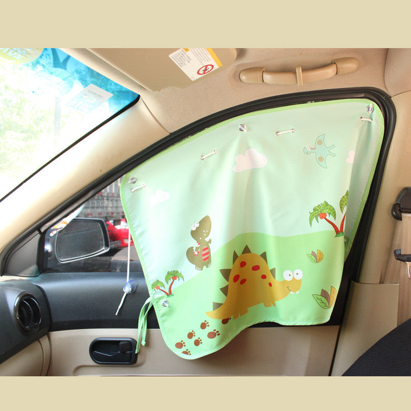 Rear Window Shade for Baby - Dinosaur Car Window UV Curtains – Carsoda