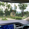 Bling Golden Star of David Rhinestone Car Charm Pendant - HANDMADE  lucky Charm for Rearview Mirror