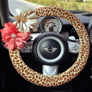 Giraffe Print Steering wheel cover - Carsoda