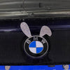 Car Bling Cat Ears, Bunny rabbit ears, Deer Antler Decal Stickers — for VW Logo, BMW Mini, BMW logo decorations