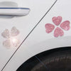 Clover Four Leaf Bling Decal, Lucky plant Symbol Sticker for Car/Truck Laptop/Notebook/iPad/Helmet/Window, 5'' Height