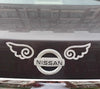 Car Bling Angel Wings Decal Sticker— for car logo emblem decals, rearview mirrors, doors and windows decoration