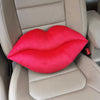 Red lip Black Mustache Headrest Pillow (1pc)