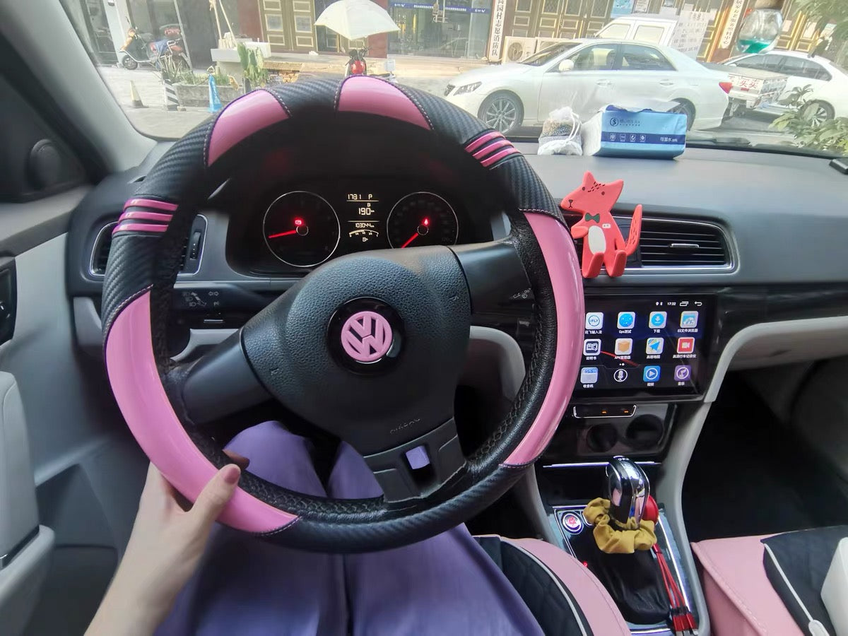 Pink VW Volkswagen Emblem for Steering Wheel LOGO Sticker Decal Beetle –  Carsoda