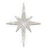 Silver Bling North Star Car Decal, Waterproof Sparkling Rhinestone Astronomy Starburst Celestial Sticker 4.5'' Height