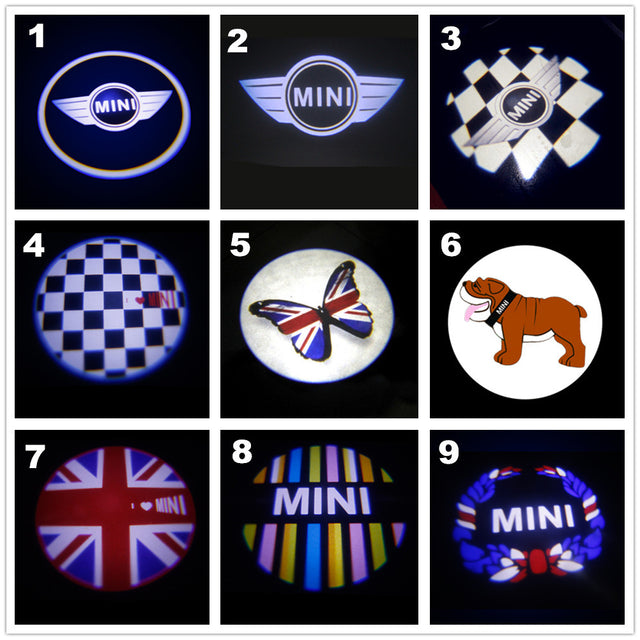MINI COOPER LOGO I Welcome LED Door courtesy Shadow Lights