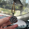 Serpent Snake Pentagram Pendant for Car Interior Rearview Mirror, Car Hanging Snake and Star Charm Ornament, Pentagram Car Accessories