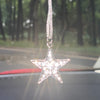 Bling Star Rhinestone Pendant for Car Interior Rearview Mirror, Car Hanging Star Charm Ornament, Bedazzled Car Accessories